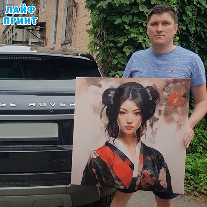 Примеры печати фотографий на холсте 