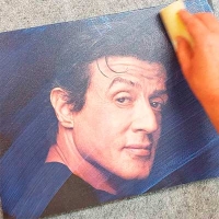 печать на холсте с лаком