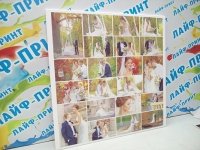Фото коллаж на холсте печать