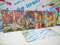 оформление картинами на холсте пример
